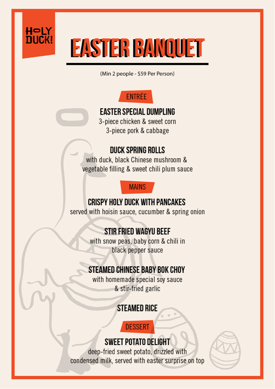 Easter Menu